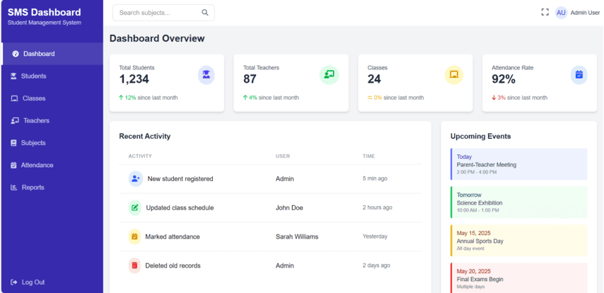 Dashboard Preview